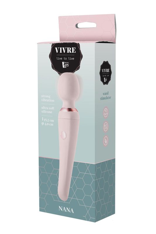 Вибратор микрофон Dream Toys Vivre Bodywand Nana розовый, 18.2 х 4 см вид 5