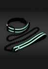 Нашийник з повідцем NS Novelties GLO Bondage Collar And Leash Green світяться в темряві вид 3