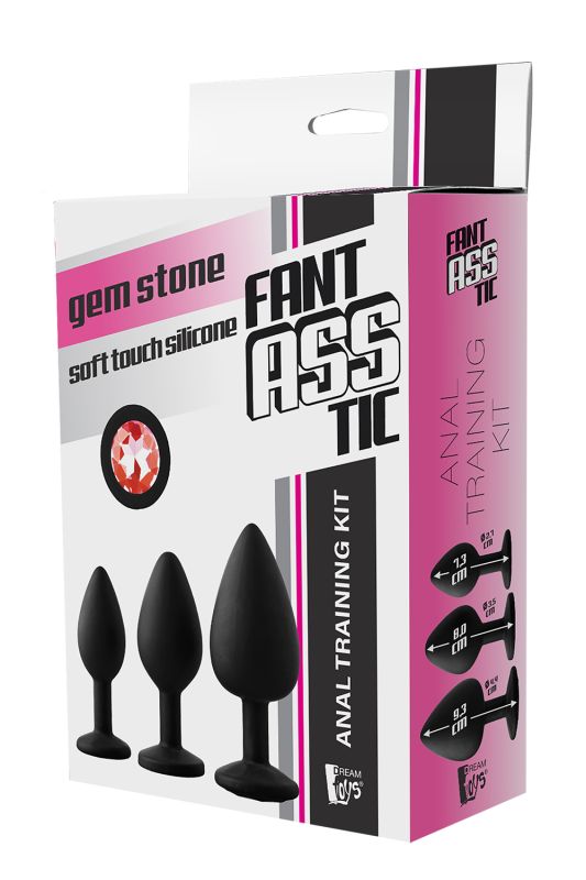 Набор анальных пробок Dream Toys Fantasstic Red Stone вид 3