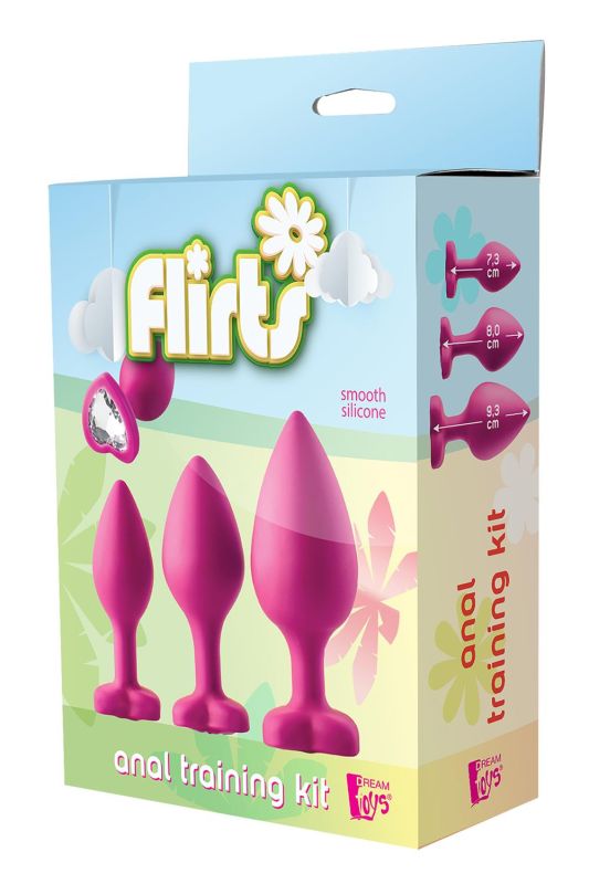 Набор анальных пробок Dream Toys FLIRTS PINK вид 3