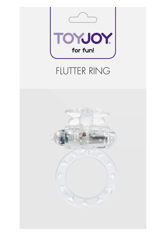 Эрекционное кольцо с вибрацией Flutter Ring Vibrating Transparant вид 3