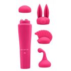 Вибратор для клитора с насадками Chisa Sweet Breeze, розовый, 10 х 2.6 см вид 3