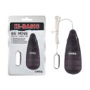 Віброкуля срібляста Chisa Hi-Basic Be Mine Bullet Vibrator на чорному пульті управління