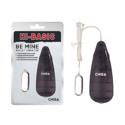 Вибропуля серебристая Chisa Hi-Basic Be Mine Bullet Vibrator на черном пульте управления