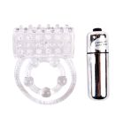 Кільце ерекційне подвійне, з вібрацією Chisa GK Power, прозоре вид 4