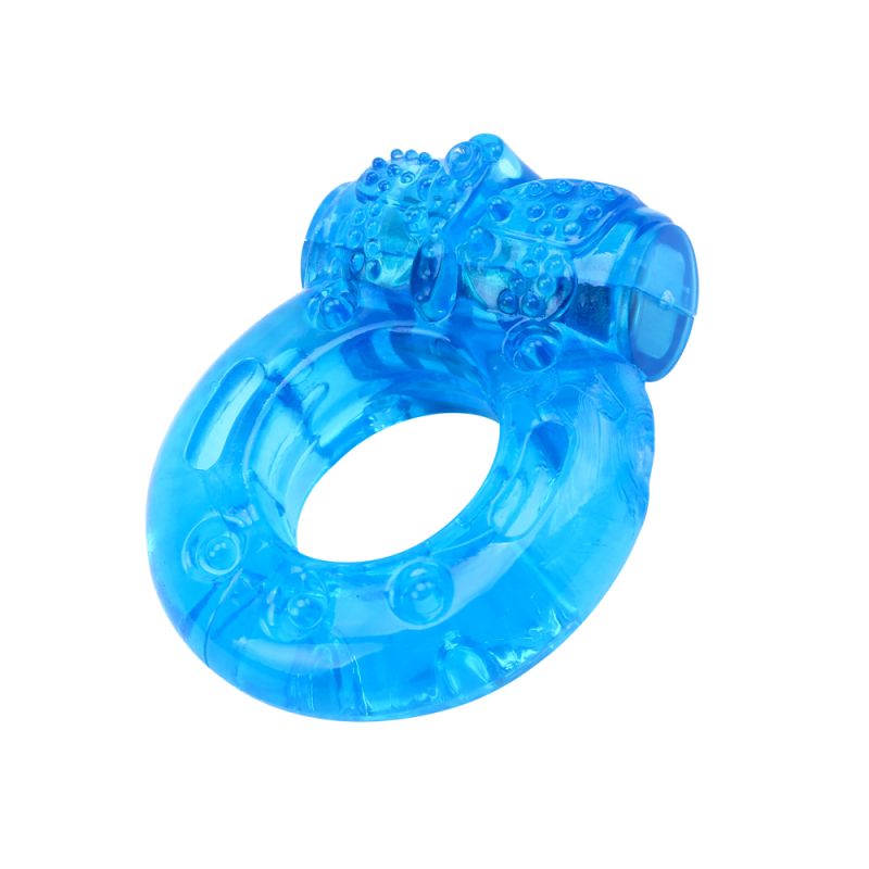 Ерекційне віброкільце Chisa GK Power Reusable Cock Ring, блакитне вид 3