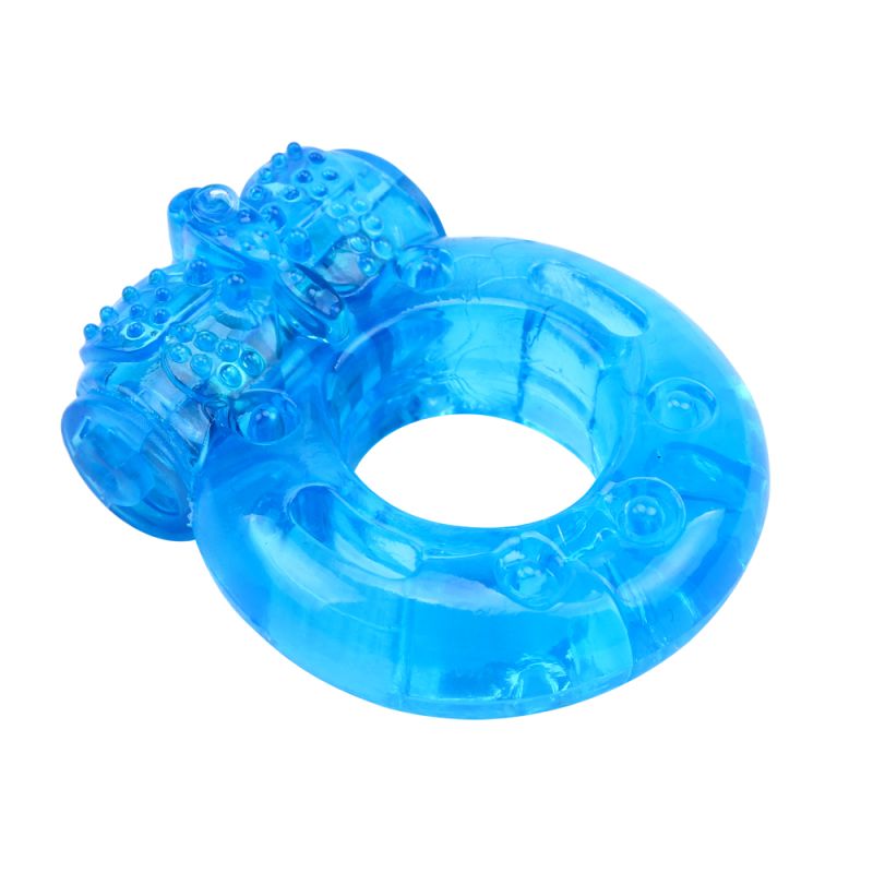 Ерекційне віброкільце Chisa GK Power Reusable Cock Ring, блакитне вид 4