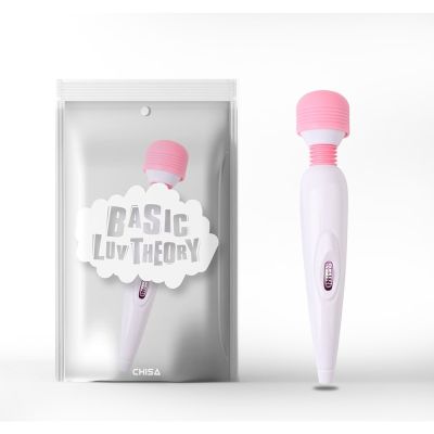 Вибратор микрофон Chisa Basic Luv Theory, бело-розовый