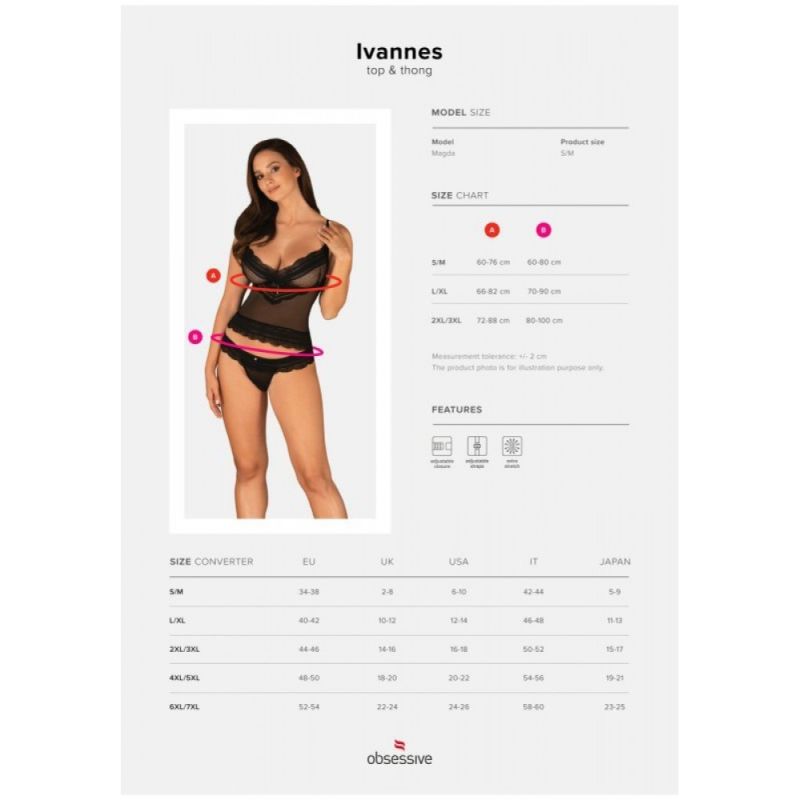 Комплект Obsessive Ivannes L/XL вид 8