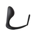 Анальна пробка з еррекційним кільцем FANTASSTIC ANAL PLUG WITH COCKRING BLACK вид 4