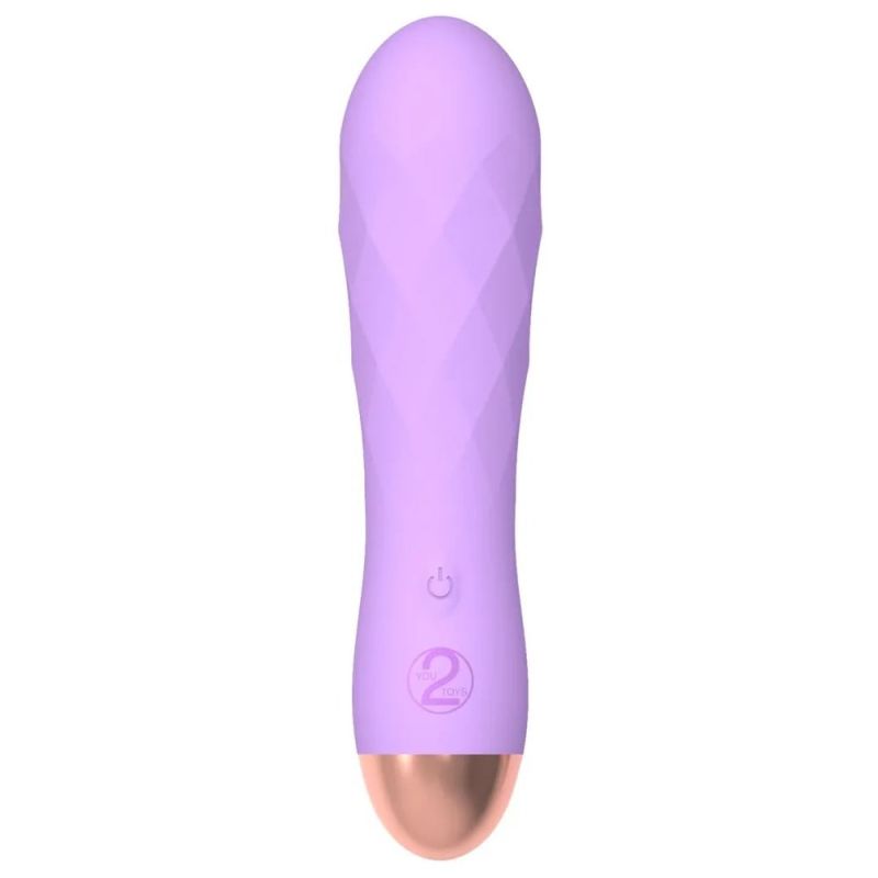 Міні-вібратор із рельєфом You2Toys Cuties Gene фіолетовий вид 2