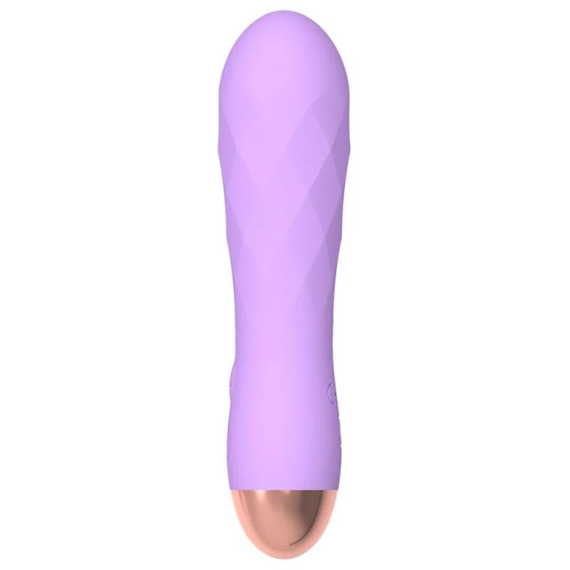 Міні-вібратор із рельєфом You2Toys Cuties Gene фіолетовий вид 3