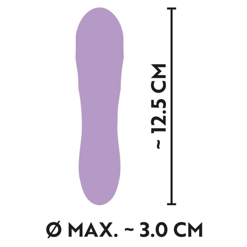 Міні-вібратор із рельєфом You2Toys Cuties Gene фіолетовий вид 6