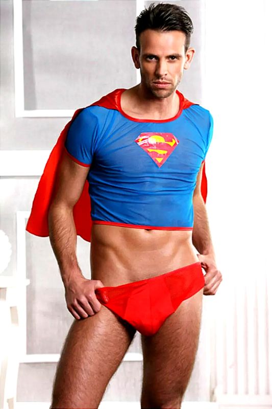 Чоловічий еротичний костюм Sunspice Супермена, O/S вид 2