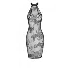 Сукня сексуальна напівпрозора L F240 Noir Handmade, чорна вид 6