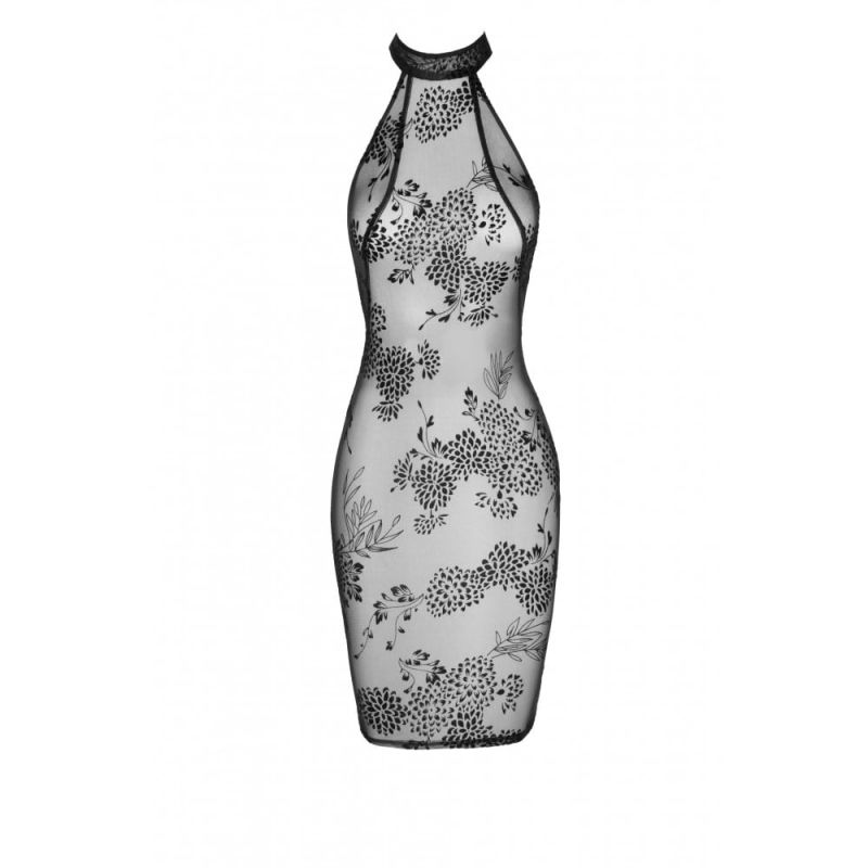 Сукня сексуальна напівпрозора L F240 Noir Handmade, чорна вид 6