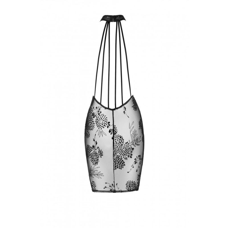 Сукня сексуальна напівпрозора L F240 Noir Handmade, чорна вид 7