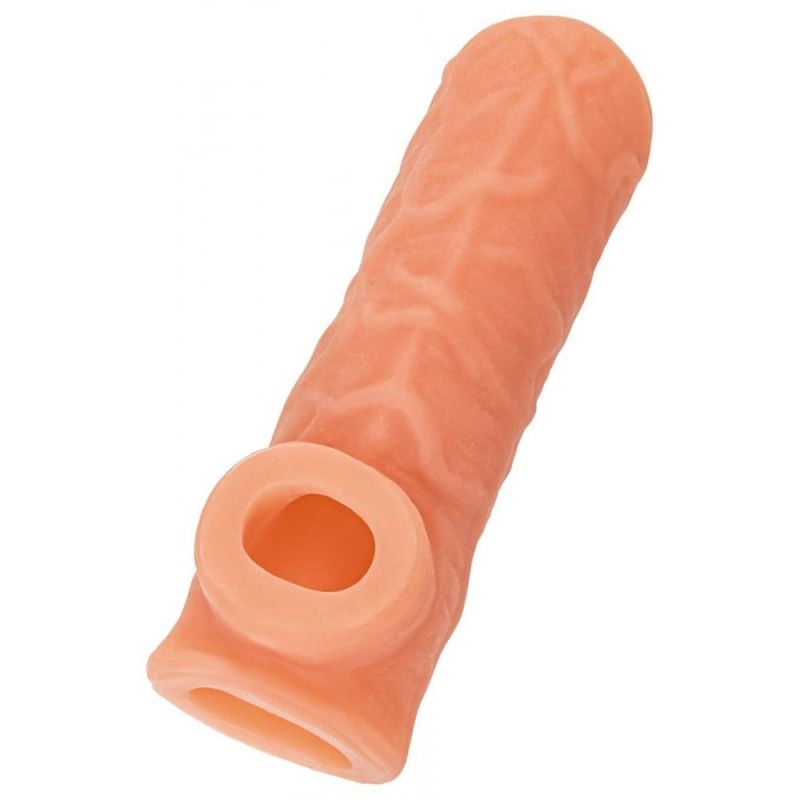Насадка на член з відкритою головкою та отвором для мошонки Kokos 12 см. NS 001-M вид 4