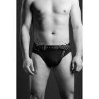 Гартери-труси чоловічі One Size MG5 з натуральної шкіри, чорні вид 4