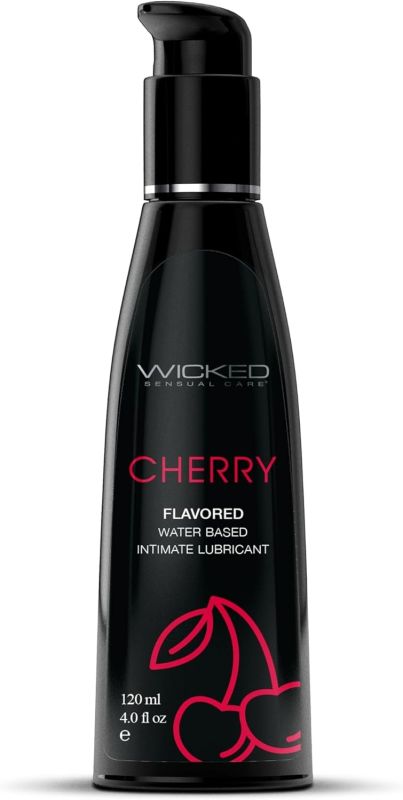 Лубрикант оральний на водній основі WICKED CHERRY з ароматом та смаком вишні, 60 мл вид 2