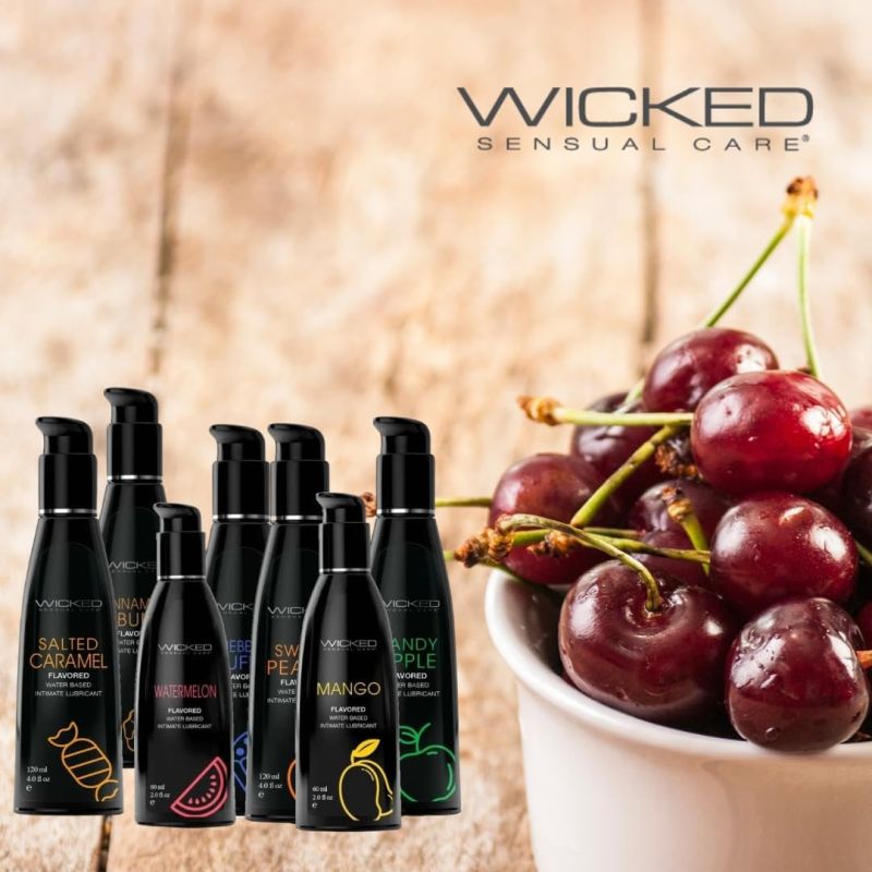 Лубрикант оральний на водній основі WICKED CHERRY з ароматом та смаком вишні, 60 мл вид 5