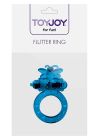 Ерекційне кільце з метеликом Toy Joy, з віброкулею, синє, 4.5 см вид 4