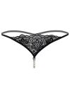 Стрінги з перлами S/M Daring Intimates, чорні вид 5