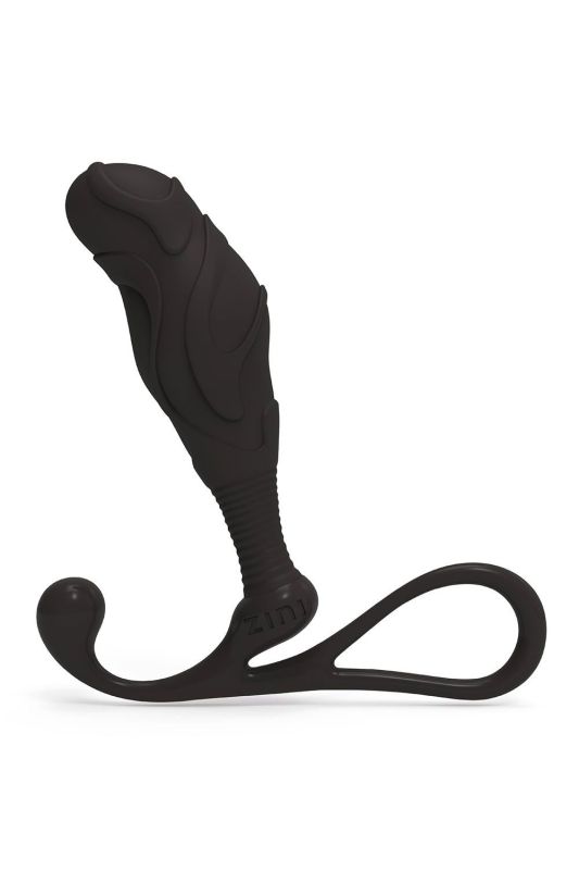 Масажер простати рельєфний, L, Zini чорний, 11.7 х 3.3 см вид 2