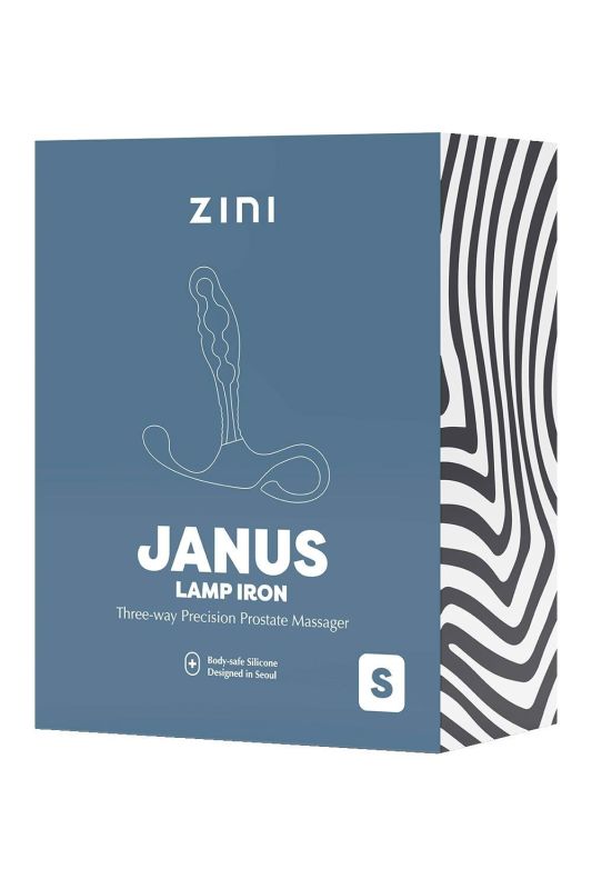 Масажер простати рельєфний, S, Zini Janus Lamp Iron бордовий, 10.4 х 2.2 см вид 4