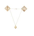 Зажимы для сосков с легкой подвеской Золотистые Lockink вид 4