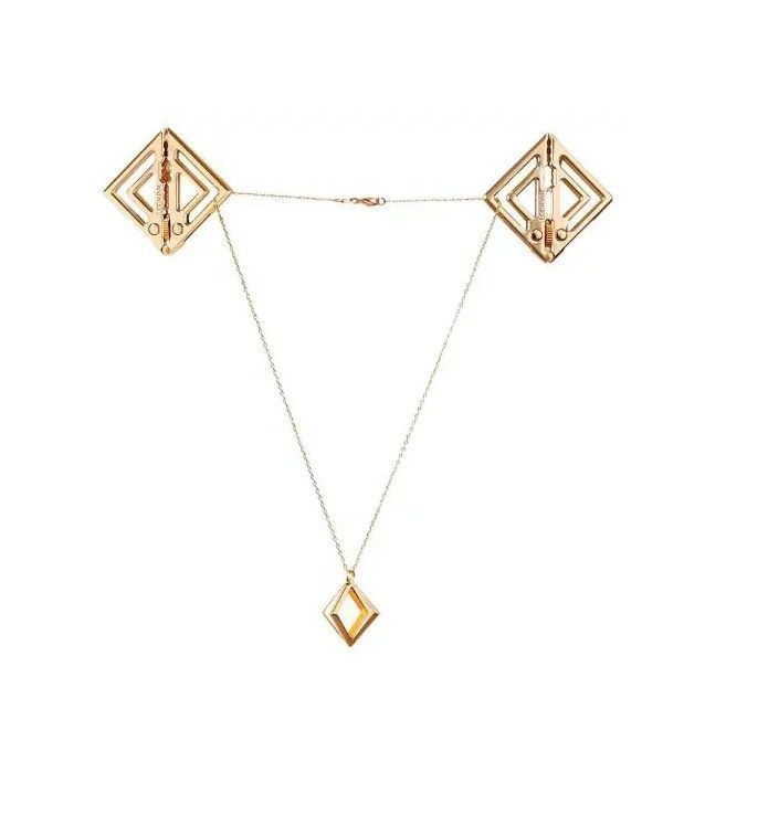 Затискачі для сосків з легкою підвіскою Золотисті Lockink вид 4