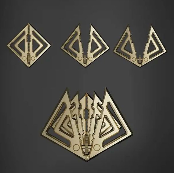 Затискачі для сосків з легкою підвіскою Золотисті Lockink вид 6