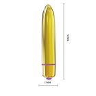 Вибропуля с заостренным кончиком BAILE Mini vive, золотистый, 10 х 1.7 см вид 7