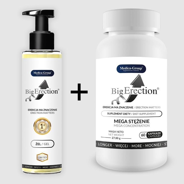 Лубрикант и гель 2-в-1 для эрекции и пролонгации BigErection Medica, 150 мл вид 4