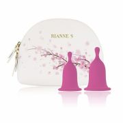 Менструальні чаші Rianne S Femcare Cherry Cup 2шт, в косметичці, рожев