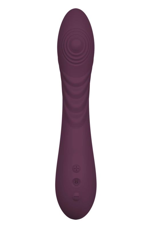 Вибратор гибкий с пульсацией Dream Toys Essentials Tapping Power Vibе, фиолетовый вид 5