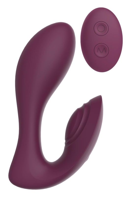 Вібратор подвійний стимуляцією з пультом керування Dream Toys Essentials Ultra Dual Vibe, фіолетовий вид 2