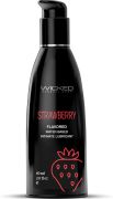 Лубрикант їстівний Wicked Strawberry Flavored зі смаком полуниці, 60 мл