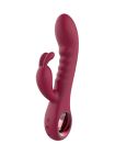 Вибратор кролик рельефный Dream Toys Glam Rabbit Vibe, красный вид 2