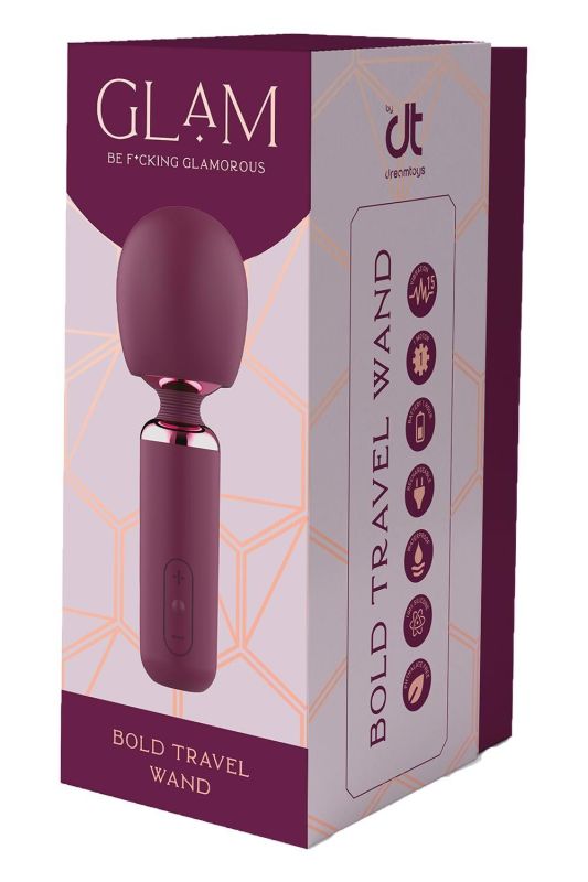 Вібратор мікрофон Deam Toys Glam Bold Travel Wand, фіолетовий вид 6