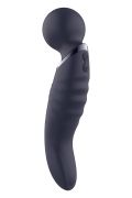 Вібратор мікрофон вигнутий подвійний стимуляції Dream Toys Glam Dual Wand Vibe, фіолетовий