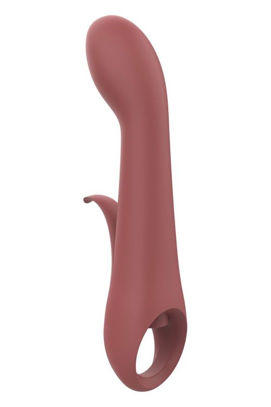 Вібратор Dream Toys Nude Sierra для точки G, коричневий вид 4