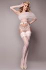 Чулки белые Ballerina's Secret 20 den с кружевным верхом на силиконовой ленте, S/M вид 2