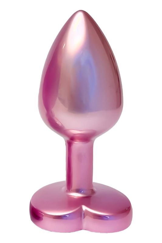 Анальна пробка рожева Dream Toys Gleaming Love з декоративним каменем у вигляді серця, S вид 3
