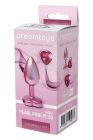 Анальна пробка рожева Dream Toys Gleaming Love з декоративним каменем у вигляді серця, S вид 6