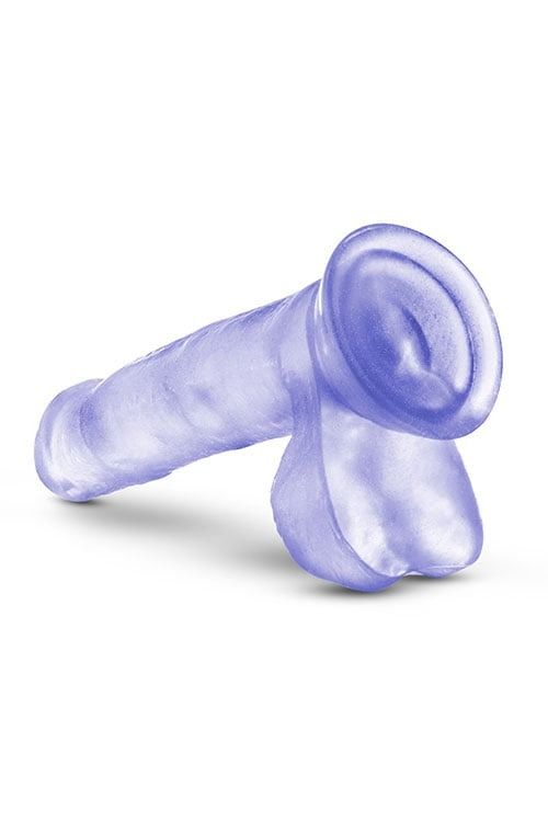 Фаллоимитатор с мошонкой Blush B Yours на присоске, прозрачный вид 4