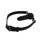 Кляп-фалоімітатор Chisa BEHAVE! Luxury Fetish чорний вид 4