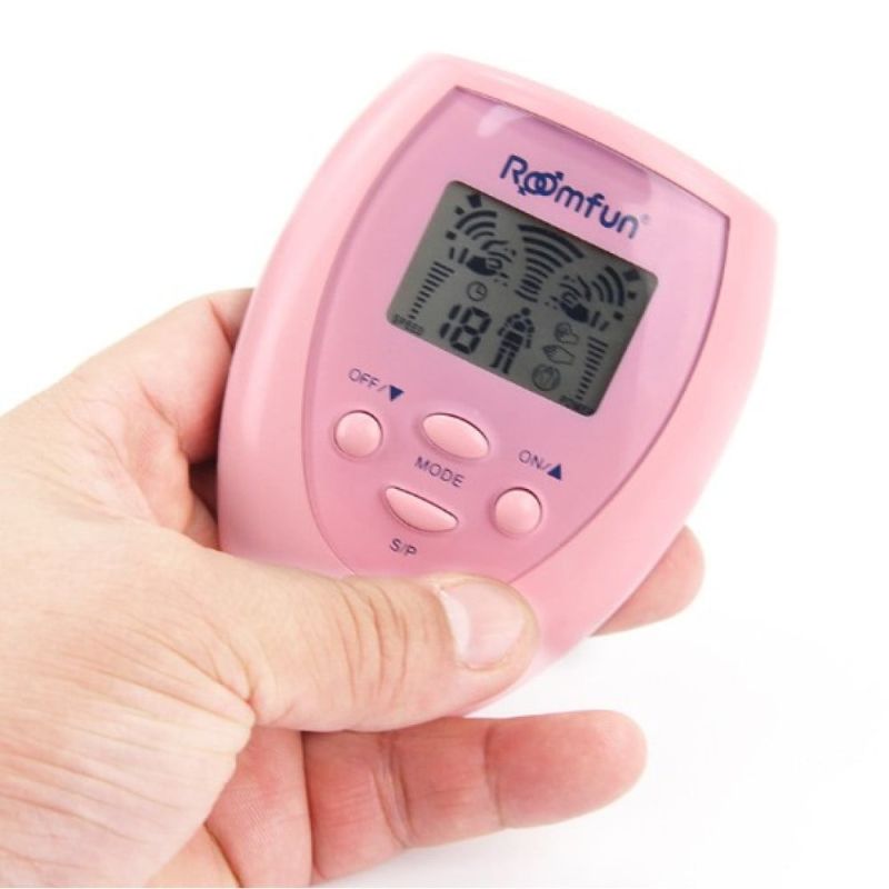 Набір електростимуляторів Romfun Shock Therapy пульт із 4 шт. липучок, рожевий вид 3