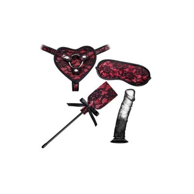 Набор секс игрушек для пар Guilty Pleasure премиум коллекция, 4 предмета, красно-черный