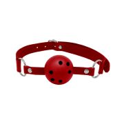 Кляп БДСМ з кулькою через яку можна дихати Alive Discretion Red червоний